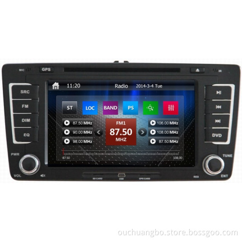 Ouchuangbo Car Auto-Radio DVD System for Skoda Octavia 2013 GPS Navigation iPod USB TV Mp3